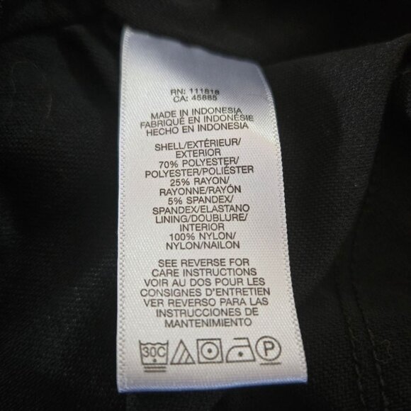 Michael Michael Kors Womens Black Dress W/ Metal Stud Detail Size 8 3/4 Sleeve P - Picture 6 of 7